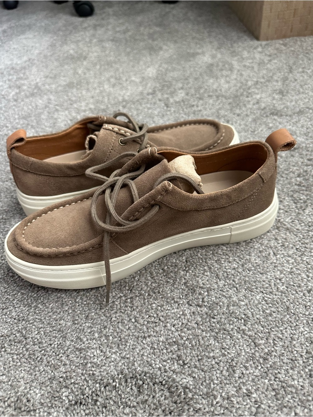 Steve Madden Men's Casual Suede Lace-Up shoes,brand new ,size 8 1/2
 in Taupe